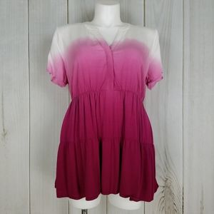 Torrid Pink Ombre Blouse